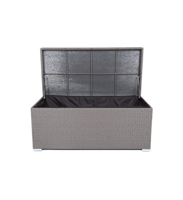 "Порту" сундук водонепроницаемый из искусственного ротанга, цвет графит