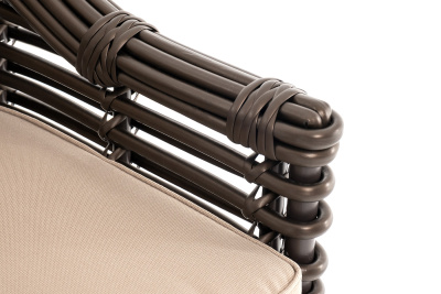 "Ницца" кресло из искусственного ротанга, цвет бронзовый