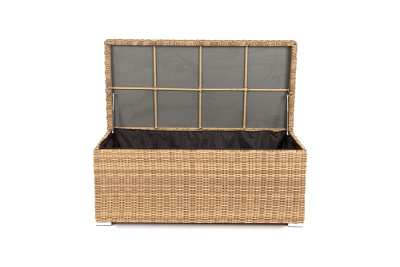 "Порту" сундук водонепроницаемый из искусственного ротанга, цвет соломенный