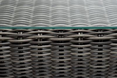 "Боно" журнальный столик из искусственного ротанга, цвет графит