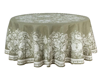 Скатерть жаккардовая "Цветы" D178
